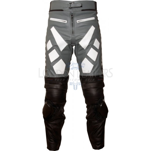 Yamaha Classic Grey R6 Leather Biker Trouser Yamaha Classic Grey R6 Leather Biker Trouser